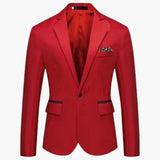 Men's Jacke with notched lapel and flap pockets