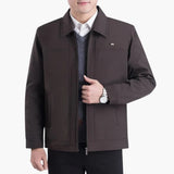 Men's Jacke with pointed collar and front pockets