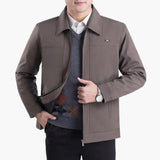 Men's Jacke with pointed collar and front pockets