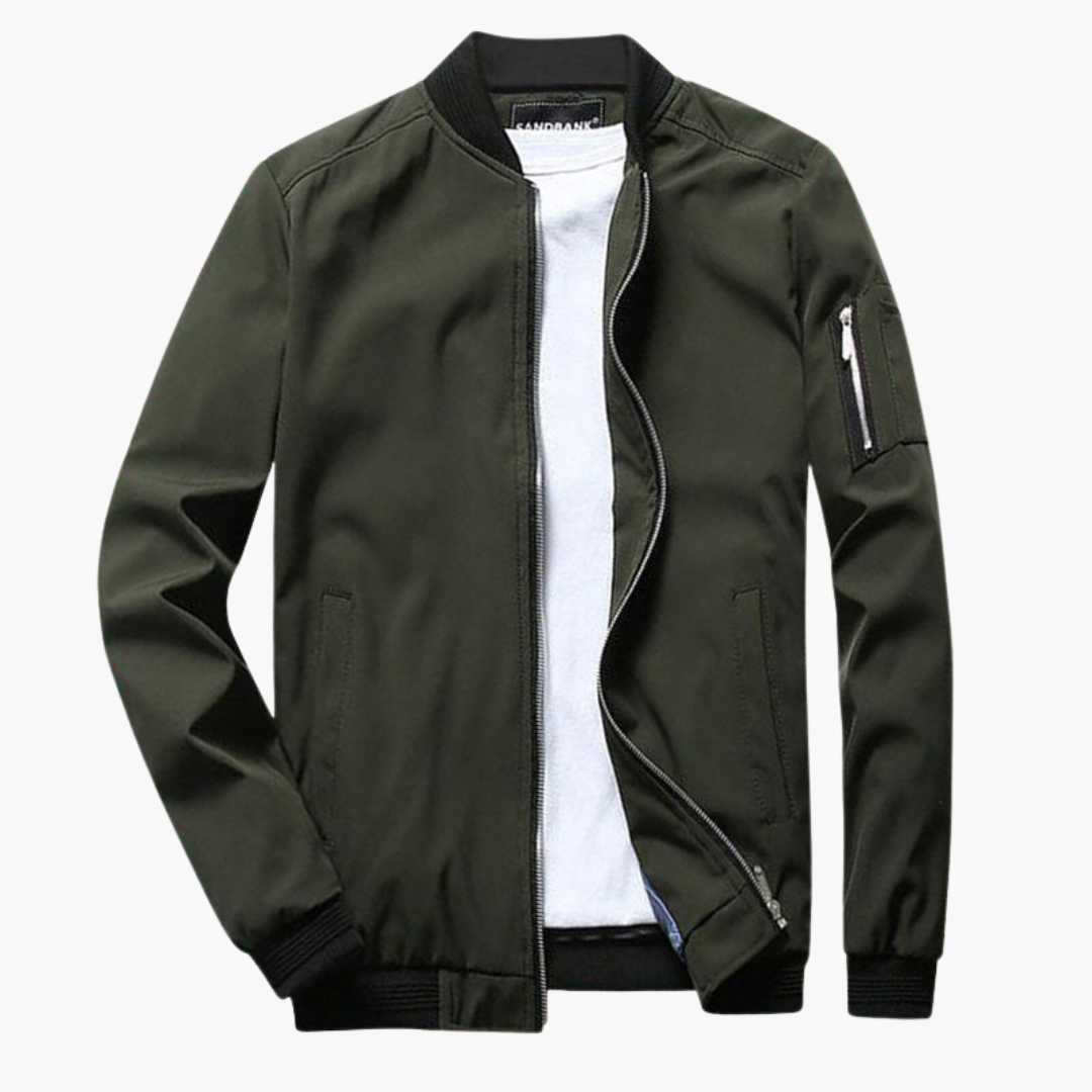 Men's spring Jacke with zipper closure