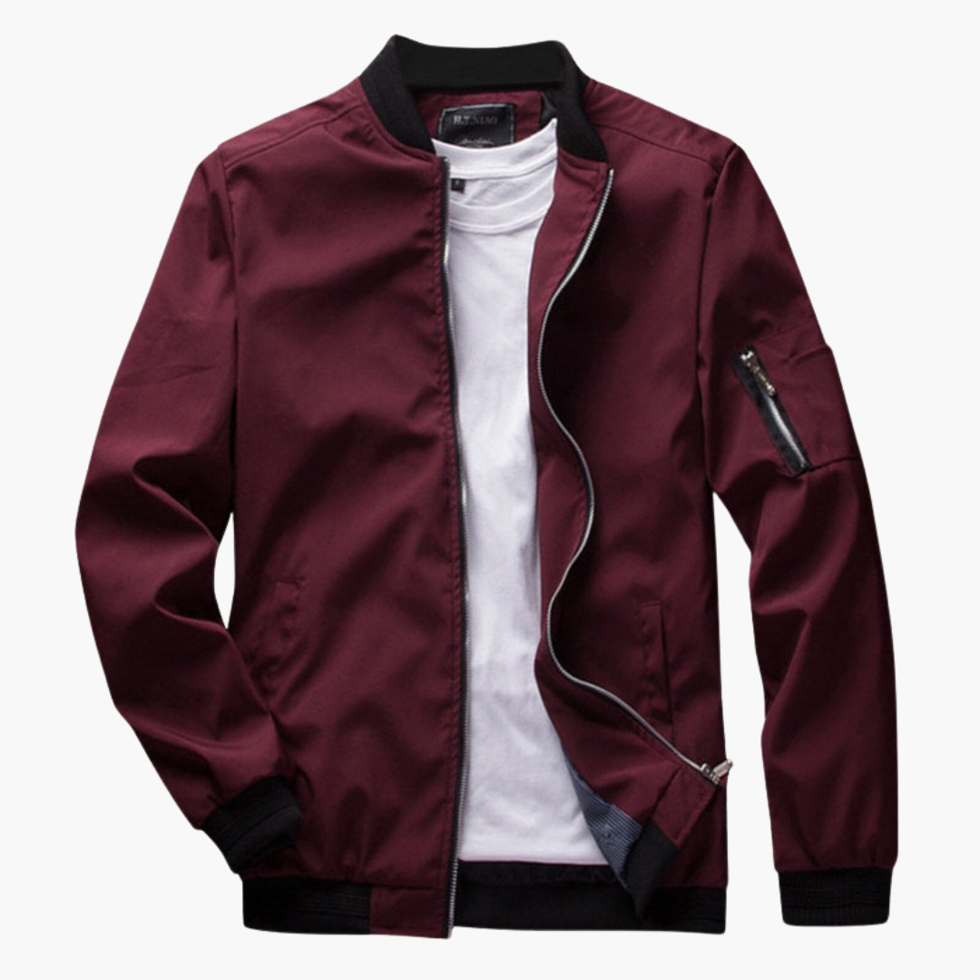 Men's spring Jacke with zipper closure