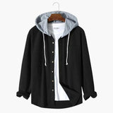 Men's corduroy Jacke with hood