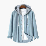 Men's corduroy Jacke with hood
