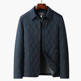 Men's quilted Jacke with shirt collar