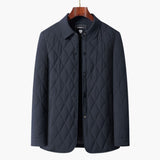 Men's quilted Jacke with shirt collar