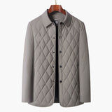 Men's quilted Jacke with shirt collar