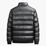 Men's quilted Jacke with stand-up collar