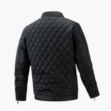 Men's quilted Jacke with stand-up collar and zippered pockets