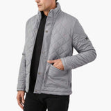 Men's quilted Jacke with snap button closure