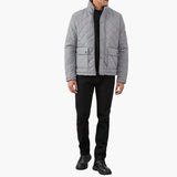 Men's quilted Jacke with snap button closure