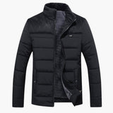 Men's quilted Jacke with zippered pockets