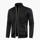 Men's zip-up Jacke with stand-up collar