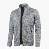 Men's zip-up Jacke with stand-up collar