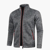 Men's zip-up Jacke with stand-up collar
