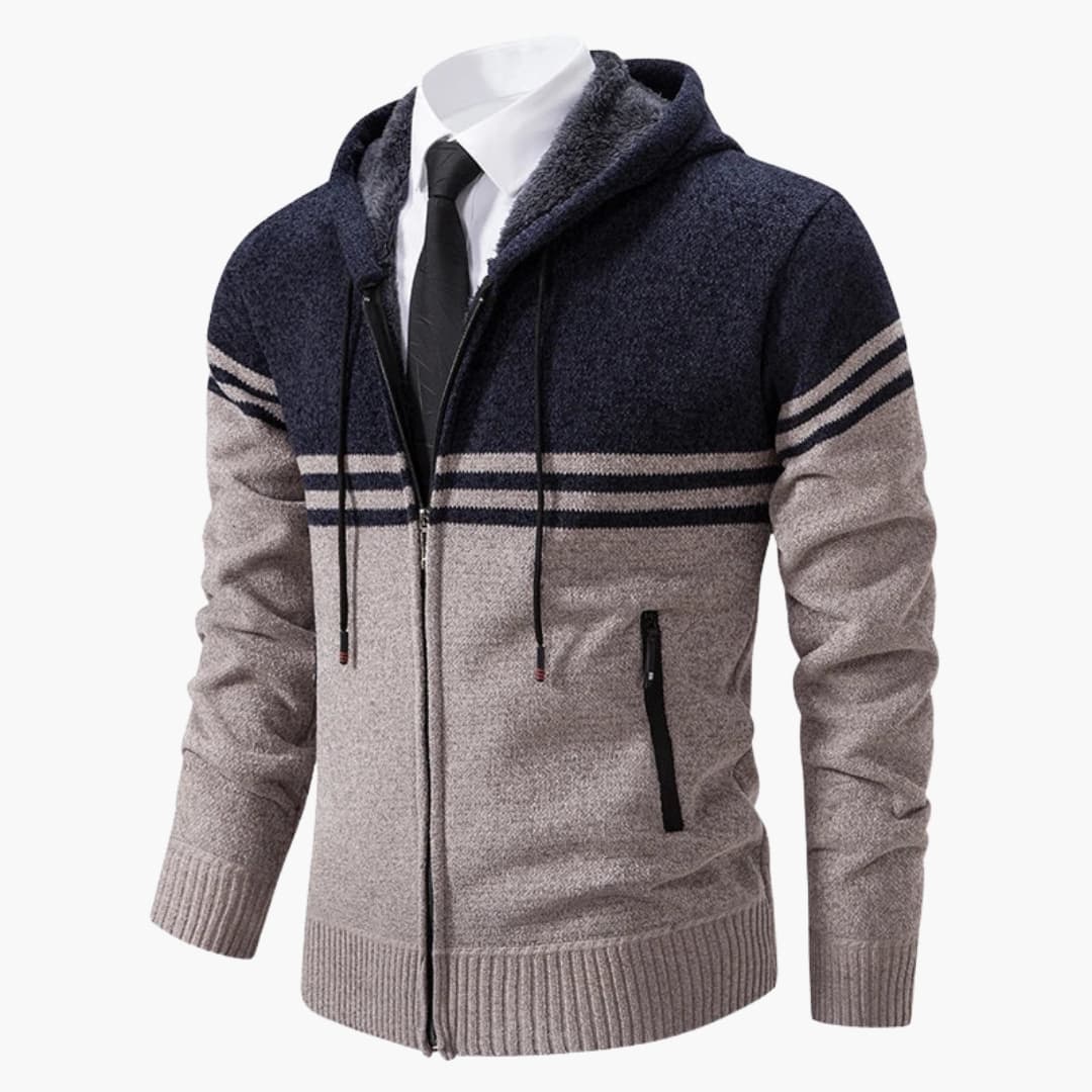 Men's zip-up Jacke with long sleeves