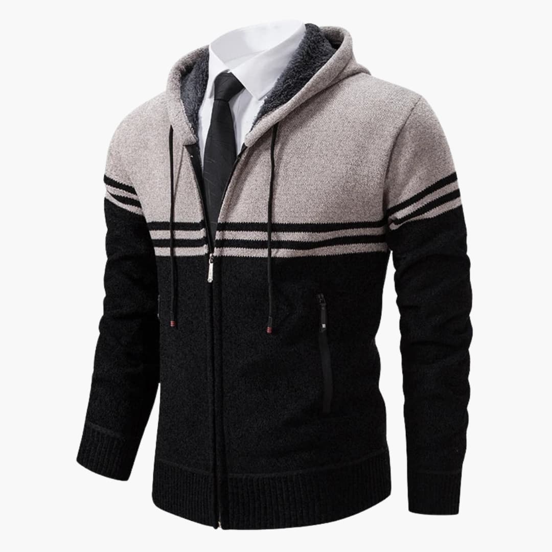 Men's zip-up Jacke with long sleeves