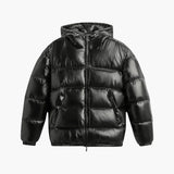 Men's quilted Jacke with hood and quilted lining