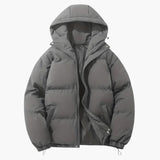 Men's quilted Jacke with hood and zip closure