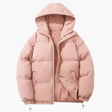 Men's quilted Jacke with hood and zip closure