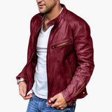 Men's Jacke with stand-up collar