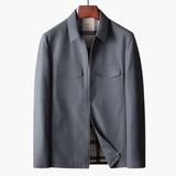 Men's Jacke with front zipper and shirt collar