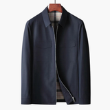 Men's Jacke with front zipper and shirt collar