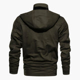 Men's tactical Jacke with hood and multiple pockets