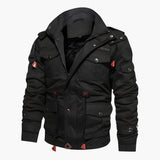 Men's tactical Jacke with hood and multiple pockets
