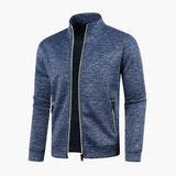 Men's zip-up Jacke with stand-up collar and pockets