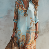 Lily -  Maxi-Hemdblusenkleid