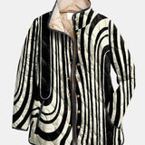Sylvie | Gesteppte Jacke mit Zebra-Grafik