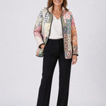 Gesteppte Jacke mit klassischem Patchwork – Mehrfarbig