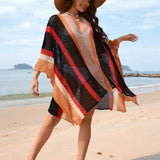 Black Solstice Shores Crochet Überwurf
