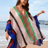 Blue Solstice Shores Crochet Überwurf