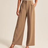 Vista Lane Tailored Wide-Leg Hose