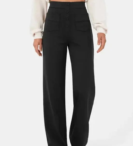 Harbour Street Wide-Leg Button Hose