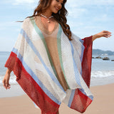 Red Solstice Shores Crochet Überwurf
