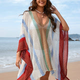 Red Solstice Shores Crochet Überwurf